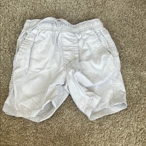White Elastic Waist Shorts